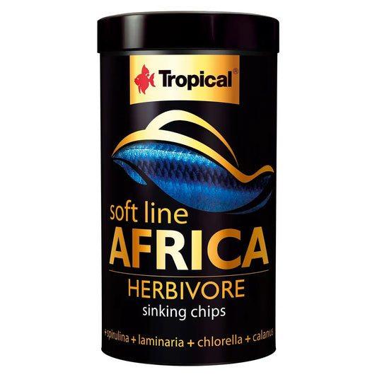 Tropical Soft Line Africa Herbivore M – mjuka sjunkande chips för växtätande och allätande afrikanska fiskar