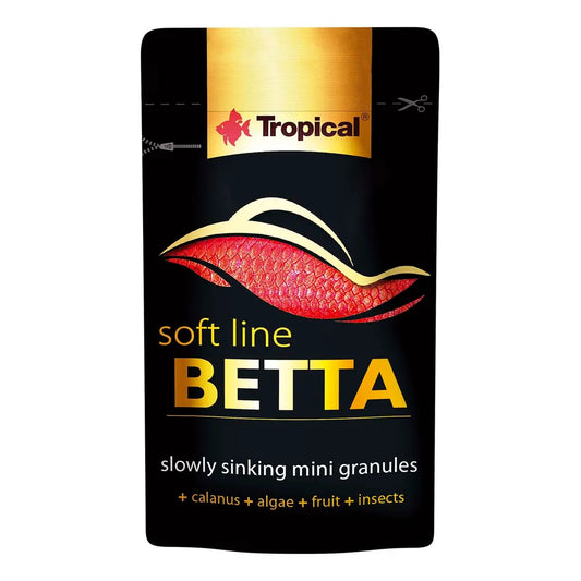 Tropical Soft Line Betta 5 g – mjukt långsamt sjunkande minigranulat för kampfiskar