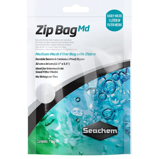 Seachem Zip Bag – Filterpåse 32x14cm med dragkedja