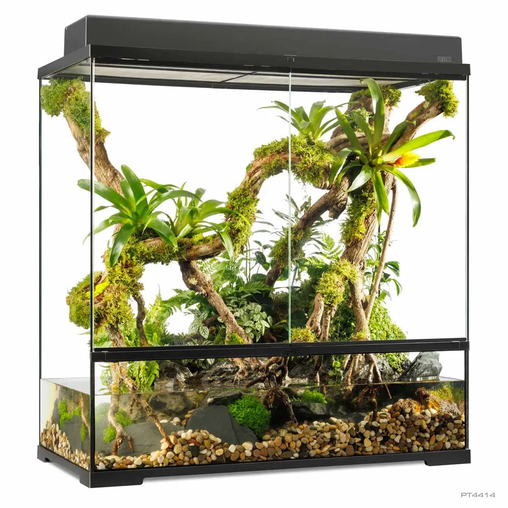 Exo Terra Pro Paludarium Large X-Tall 90×45×90cm – Avancerat paludarium för land- och vattenmiljö