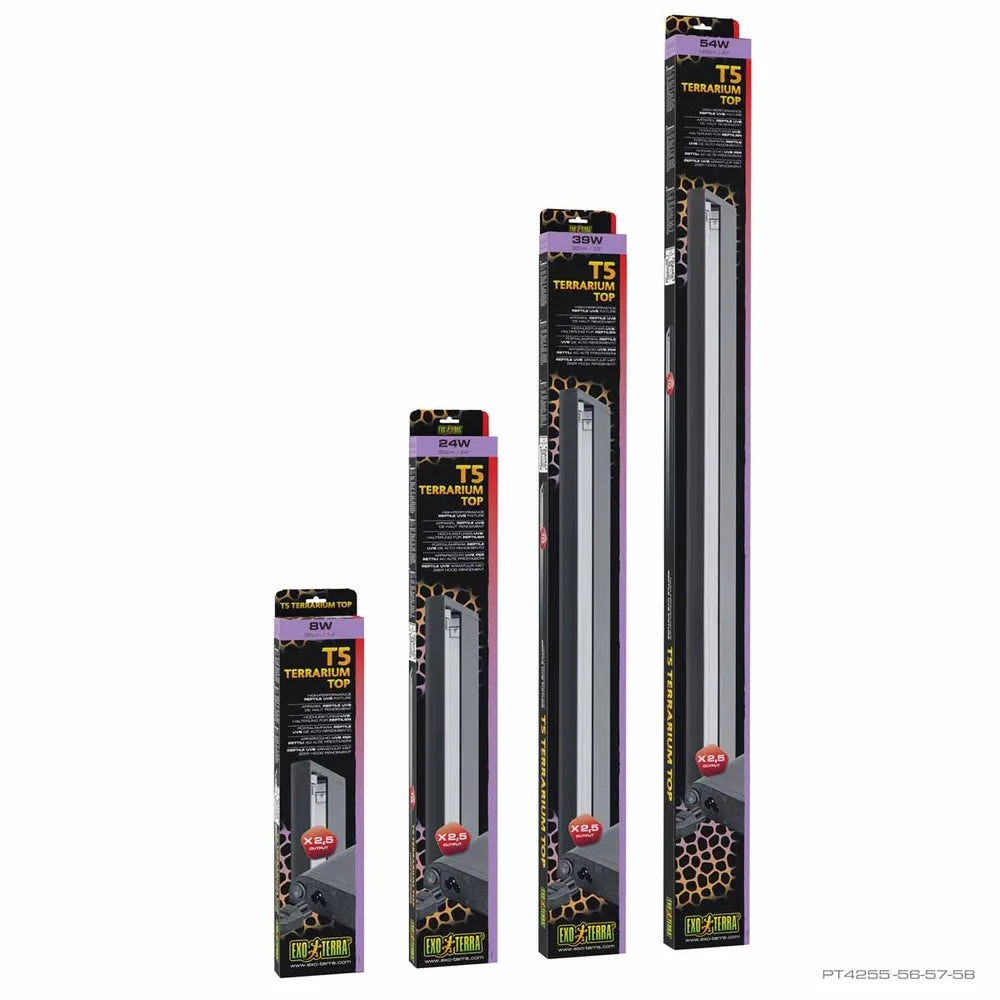 Exo Terra T5 Terrarium Top – UVB-armatur för T5 VHO-lysrör
