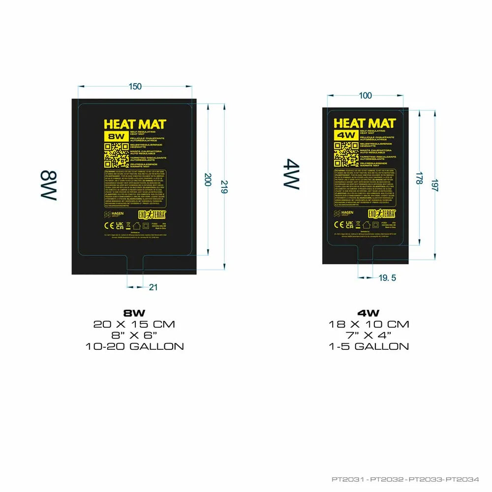 Exo Terra Heat Mat PTC – Självreglerande värmematta (4–24W)
