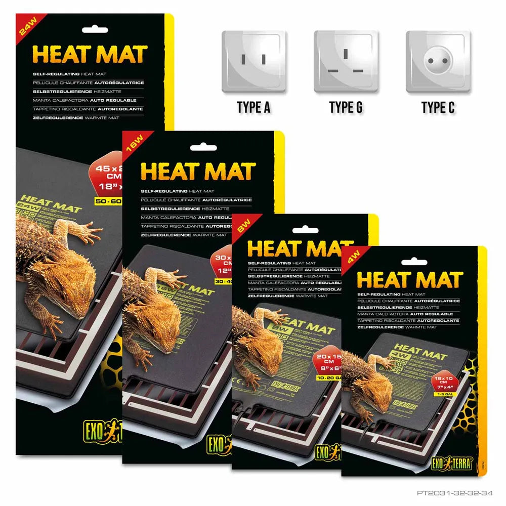 Exo Terra Heat Mat PTC – Självreglerande värmematta (4–24W)