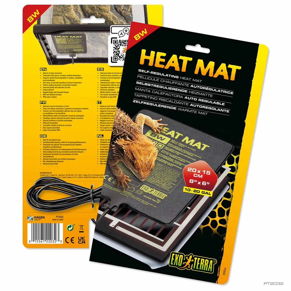 Exo Terra Heat Mat PTC – Självreglerande värmematta (4–24W)