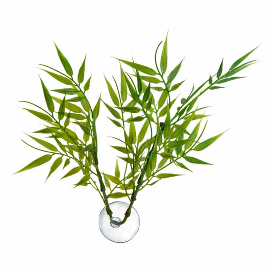 Zoo Med Betta Plastväxt Bamboo med sugkopp ca.13cm – För Betta-skålar och nanoakvarier