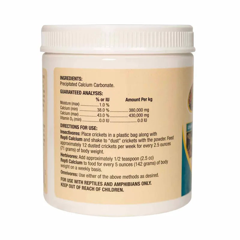 Zoo Med Repti Calcium 227g – Kalcium utan D3 för reptiler